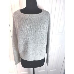 EXPRESS Grey Sequin‎ Sparkle Shimmer Knit Sweater Women's Size M NWT
